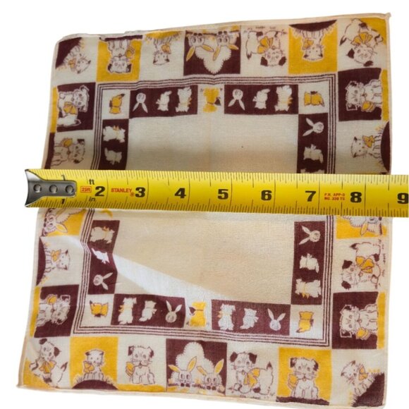 Vintage Children’s Handkerchief Lot 3 1950s Storybook Dog Nursery Retro Hankies - Picture 11 of 11